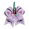 Mode Filles Bandeaux Grand Arc De Cheveux Enfants Licorne Hairring Corne Sequin Cravate À Cheveux À La Main DIY Enfants Cheveux Accessoires Arc-En-Bowknot