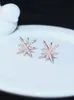 Wholesale-glittering ! ins fashion designer sweet cute star luxury diamonds stud earrings for woman girls S925 silver pin