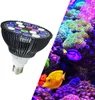 Nano Tank Reef LED Aquarium Light Par38 54W 18x3W E27 Podstawa dla słonej wód koralowych ryb morskich