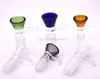 Bowl for Glass Bongs Funnel Bowls Pipes Thick slides bong smoking color piece heady wholesalers oil rigs pieces 14mm 18mm slide dab