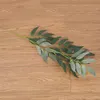 1 PC Sztuczna Wierzba Liście Długie Oddział Jedwabny Rośliny Kwiat Green Green Do Home Ogrodowa Dekoracja Faux Liści