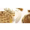 Creative Gold Pineapple Ceramic Storage Tray Golden Pineapple Jewelry Pallet Food Pallet Dry Fruit Plate Home Decoration Plate204y