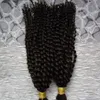 モンゴル変態カーリーバルクヘア2編組のための人間の髪の毛のための人間の髪は、編組のための横糸のための毛髪の髪の髪の毛髪なし