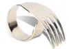 wholesale towel ring fork-shaped the gold napkin circle metal napkin ring for wedding Free Shipping