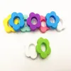 Perline di fiori in silicone con foro Mini perline per dentizione Silicone per uso alimentare Senza BPA Perline allentate sensoriali Accessori per la creazione di gioielli fai-da-te YD0129