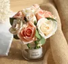 gros bouquets de mariage roses