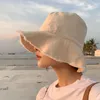 여름 일본인 어부 모자 하라주쿠 태양 바이저 모자 가방에 접는 가방 유니섹스 디자이너 6 색