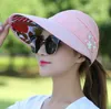 12 Style damskie letnie kapelusze składane słoneczne czapkę ochronę UV VISOR FLOPPY CAP CAP HAT Outdoor DC365