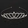 Belle Brillant Cristal De Mariée Diadème Partie Pageant Argent Plaqué Couronne Bandeau Pas Cher De Mariage Diadèmes Accessoires MMA1625