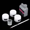 Kit d'outils portables pour Nail Art, cristal liquide acrylique, bricolage, constructeur de pointes pour Nail Art, vernis en verre Transparent, 1 ensemble