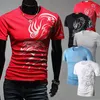 Мода летние мужчины футболка с коротким рукавом о шеи китайский стиль печать топы удобный человек случайные футболки QL Sale1