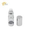Zilver Lege Cosmetische Airless Fles 15ml 30ml 50ml Draagbare Hervulbare Plastic Pomp Flessen voor Vloeibare Lotion Essentie