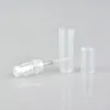 Bouteilles de parfum en plastique de 2ml, 1000 pièces/lot, flacon pulvérisateur vide rechargeable, petits flacons d'échantillon de parfum LX1452, offre spéciale