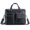 PiUncle Lederen Vintage Aktentas Messenger Bags 14 inch Laptop Grote Capaciteit Schoudertas Grote Handtas Zachte Lether