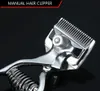 Bärbar handmanuell hårklippare Trimmer Cutter Rostfritt stål Barber Frisörssajtverktyg för män Pet Dog Grooming Stylin4086688