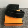 Men Designer Belts Woman Fashion Big Buckle Echte lederen riem Business Casual Accessories Classical Ceinture with Box Cinturones