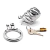 Chastity Device For Men Metal Cage Stainless Steel Cock Cages Male Belt Penis Ring Sex Toys Bondage Lock Adult Products 07C