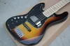 Табак Sunburst Sunburst Left Trane 5 Strings Electric Bass Guitar с крышкой пикапа, активная цепь, клен фрету