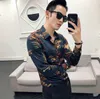 Moda Uomo Slim Fit Animal Print Camicie eleganti da uomo Camisa Social Masculina Camicia a maniche lunghe Abbigliamento da uomo