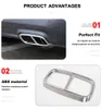 Stainless Steel Rear Tail Throat Cover Trim Frame For Dodge Challenger 2015 UP Factory Outlet Car Interior Accessories