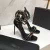 Vente chaude-2019 Nouveau! Sandales à talons hauts d'été, sandales à talons hauts peintes Super Star, sandales à talons hauts de qualité supérieure