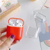 Colorful Transparent Wireless Earphone Case Charging Box Cover Bag for Apple AirPods Case Hard PC Protective Case Cover for AirPod8512740