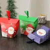 Christmas Gift Box Apple Gift Box Christmas Decoration For Home Santa Claus Pattern Leather Rope Candy Paper Bag