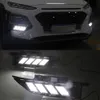 2 SZTUK DRL dla HYUNDAI ENCINO 2018 2019 Jazda dzienna jazdy Light Lampa przeciwmgielna LED światło dzienne z żółtym sygnałem obrotu