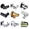 Brass Wall Mounted Hand Held Shower Holder Shower Bracket & Hose Connector Wall Elbow Unit Spout Water Inlet Angle Valve