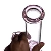 Szklany grzebień perkolator bongs fajki różowe fioletowe grube okulary bongs rury wodne palise zlewki wysoki wodę bonga dab platforma z 14mm miską
