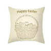 Taie d'oreiller de Pâques canapé jeter taie d'oreiller lapin lapin simple face numérique imprimé taie d'oreiller canapé voiture coussin couvre 40 Styles