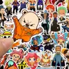 One Piece Anime Stickers Pack Suitcase Skateboard Laptop Scrapbook Cartoon Sticker Toy For Children Funny Graffiti Kids Stickers