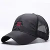 كبير رئيس رجل حجم كبير قبعة بيسبول الرجال الصيف رقيقة النسيج شبكة قبعة الشمس الذكور Snapback القبعات M 55-59 سنتيمتر L 60-64 سنتيمتر Y19052004