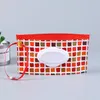 100PCS Easy-Carry Vävnadsboxar Våtservetter Väska Clamshell Kosmetisk Poub Container Torkduk Container Clean Tissue Paper Holder Sn2568