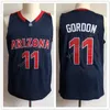 # 11 Aaron Gordon Arizona Wildcats College Maglia da basket classica retrò Mens cucita personalizzata Numero e nome maglie