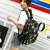 Nuovi zaini Versione coreana della borsa da scuola in nylon con motivo geometrico alla moda zaino con pannelli di grande capacità