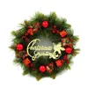 Dekoracje świąteczne wieniec ręcznie robione rattan wisiorek garland cafe domowe przyjęcie świąteczne drzewo do drzwi