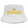 Michigan Wolverines Football-Logo für Männer und Frauen, individuell gestaltete niedliche Eimer-Baseballkappe, Mesh-Logo9092641