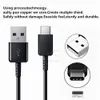 Calidad OEM S10 USB Tipo C Cable 1.2M 2A Cable de cargador RÁPIDO para Samsung Galaxy S10E S9 S8 Note9 8