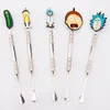 Metal Dabber Cartoon dabbers Liga de zinco Dabber Ferramenta para fumar para plataformas de petróleo de quartzo Banger Bongs de vidro