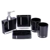 5Pcs/Set Forniture per il bagno Set di lavaggio Accessori per il bagno di famiglia Set di portaspazzolino in acrilico A