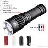 Ultra Bright T6 / L2 LED Lanterna 5 Modos 8000Lumens Lentes grossas Zoomable LED Torch 26650 Bateria + Carregador + Presente