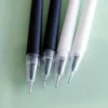 2 datorer/mycket kreativa pojkar lysande skalle gel pennor nyhet svart vita neutrala pennor för att skriva skolförsörjning koreanska brevpapper