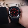 Nuovo OTCO 102738 cassa in acciaio PVD quadrante nero marchio rosso orologio automatico da uomo orologi sportivi in gomma 5 stili di alta qualità per Timezonewatch E10e5