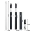 예열 VV 가변 전압 배터리 0.5ml 510 유리 카트리지 탱크 USB 충전기 vape