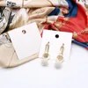 100pcs/lot 8x8cm Pure White Card Drop Earrings Cardbord Ear Stud Display Cards Hanging Tags Jewelry Gift Card