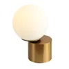 Modern Luxury Bedside Table Lampor Creative Designer Metal Base Glass Ball Light Bedroom Study Desk Lamp