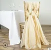 5 Pièces de chaise de mariage romantique Sautes 55200cm Célébration de la fête d'anniversaire Événement Chiavari Decor Decor Chair Chair Sashes Bow7694731