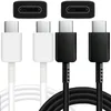 Biały czarny kabel do Samsung Note 10 USB C Męski do męskich kabli Drut dla S10 S8 S9
