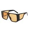 lunettes de soleil de luxe lunettes de soleil de mode hommes lunettes de soleil carré grand cadre couleur film cool lunettes de soleil 6 couleurs